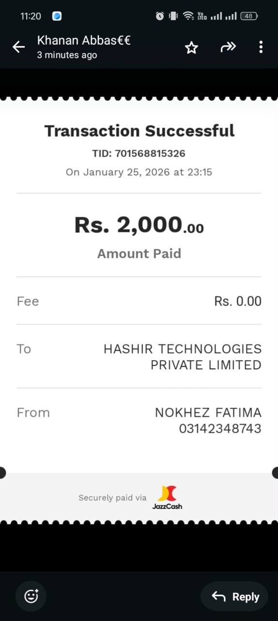 Payout proof