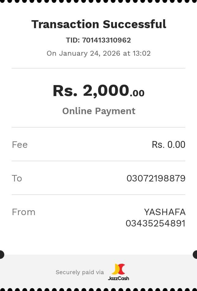 Payout proof