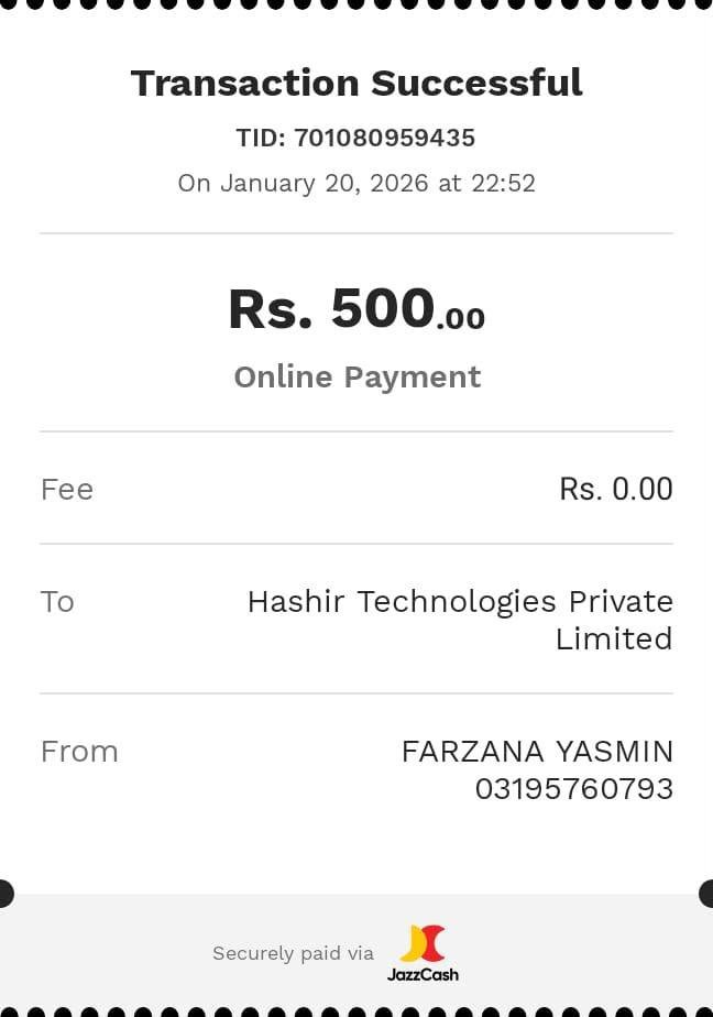 Payout proof